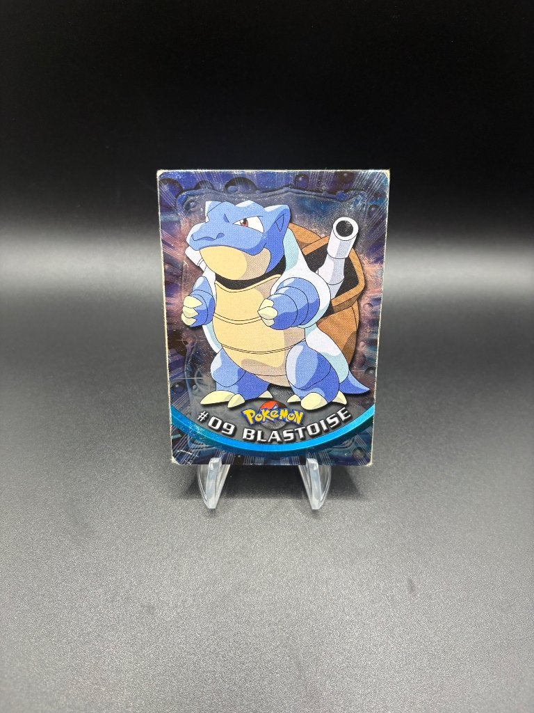 Pokemon Topps Chrome Blastoise #9 Holo, Ophalen of Verzenden, Gebruikt, Losse kaart, Foil