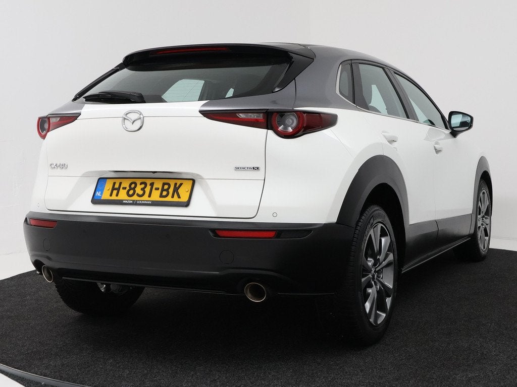Mazda CX-30 2.0 e-SkyActiv-X M Hybrid Comfort | Unieke kleur, Auto's, Mazda, Stof, Gebruikt, 4 cilinders, 179 pk