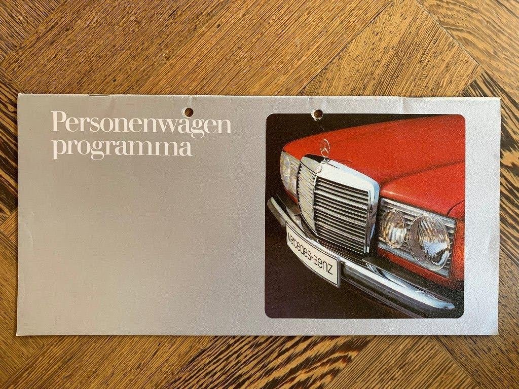 Brochure personenwagen programma Mercedes-Benz 1976 zgan!, Zo goed als nieuw, Mercedes-Benz, Mercedes, Ophalen of Verzenden