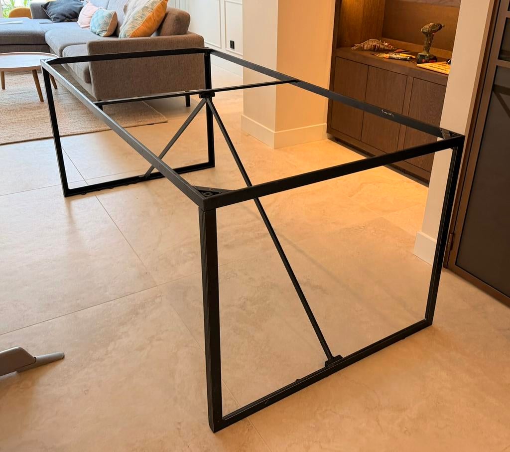 Tafel onderstel / frame 180x90 zwart, Ophalen, Tafelpoot, Modern, industrieel, 50 tot 100 cm