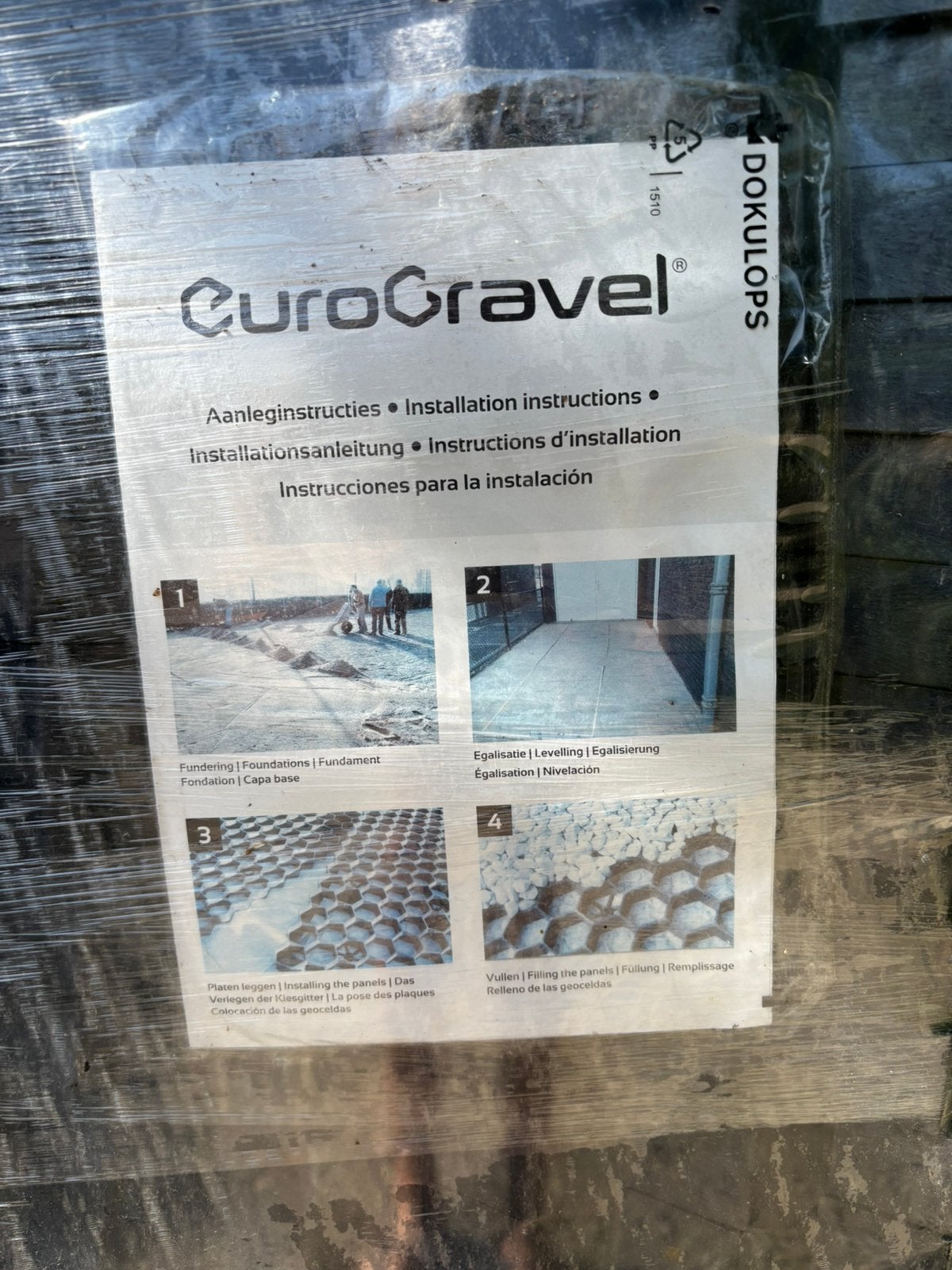 Grindplaten Eurogravel pro één pallet, Ophalen, Zo goed als nieuw, Overige typen