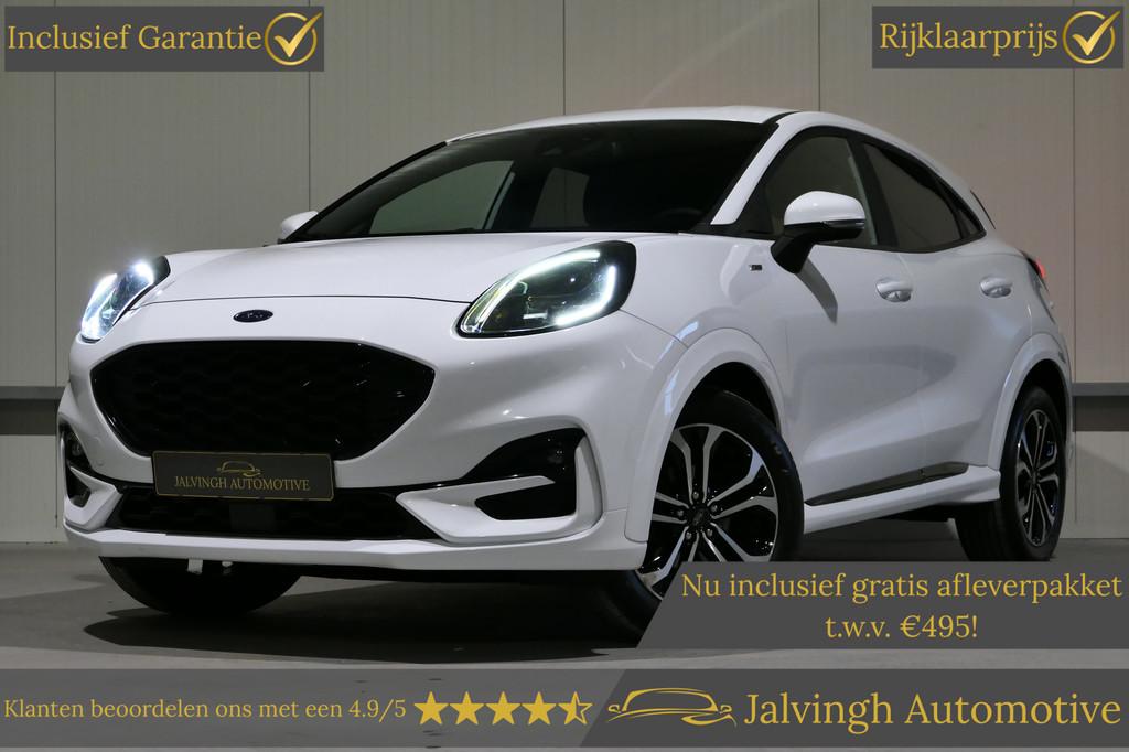 Ford Puma 1.0 EcoBoost Hybrid ST-Line |Winterpack!|Carplay|P, Lichtsensor, Stof, Met garantie (alle), Wit