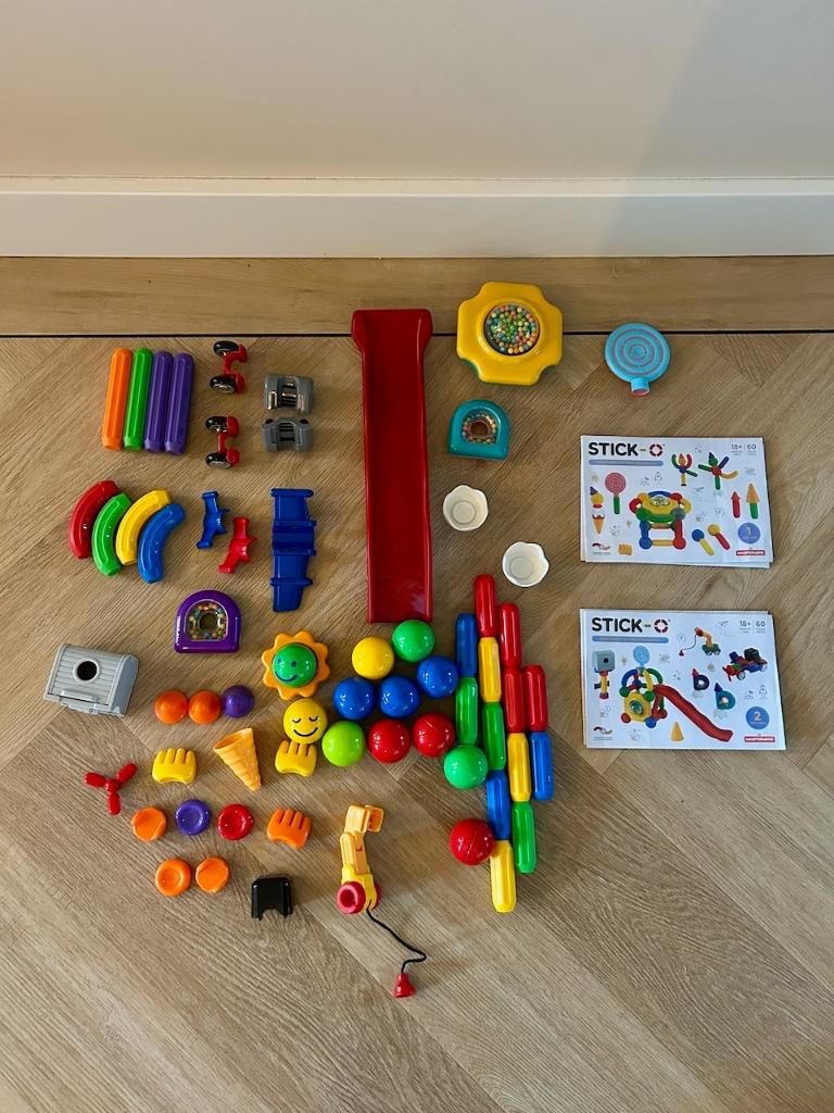 Z.g.a.n. Zeer grote set magnetische bouwstenen Stick-O, Ophalen of Verzenden, Zo goed als nieuw, Overige merken
