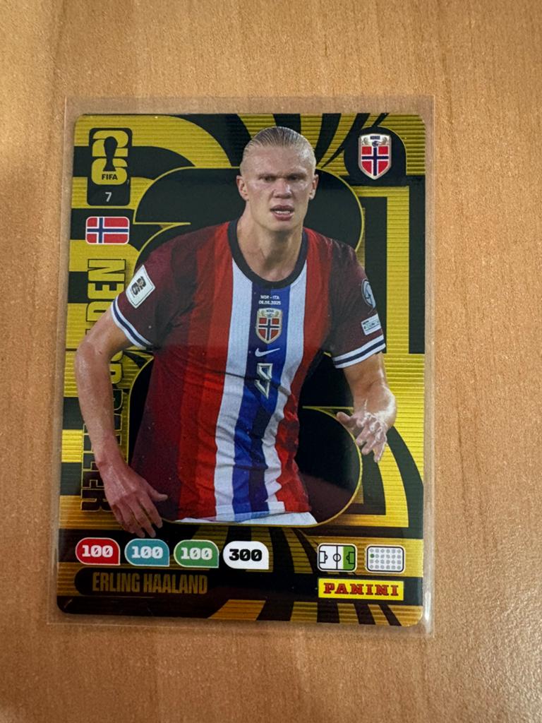 Golden Baller #7 Erling Haaland Panini FIFA World Cup 2026, Ophalen of Verzenden, Nieuw, Plaatje