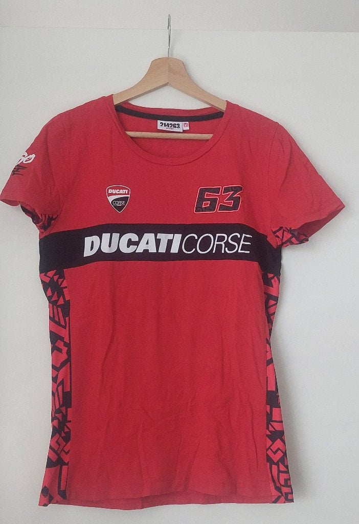 Pecco Bagnaia Ducati Corse dames shirt maat M, Maat 38/40 (M), Ophalen of Verzenden, Zo goed als nieuw, Korte mouw
