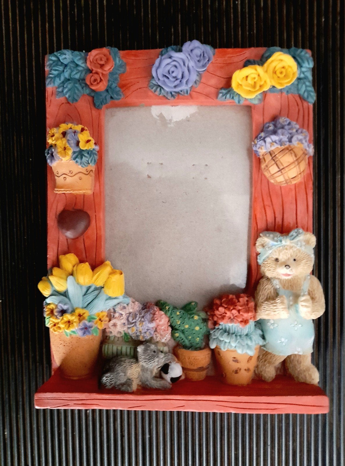 Nieuwe roze lijst kleurrijke 3D versiering als beertje, ,kat, Nieuw, Ophalen of Verzenden, Fotolijst, Roze