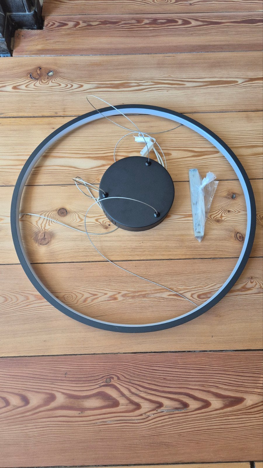 Hanglamp Cerina led Zwart - diameter 57,5 cm, Ophalen, Overige fittingen, Zo goed als nieuw, LED
