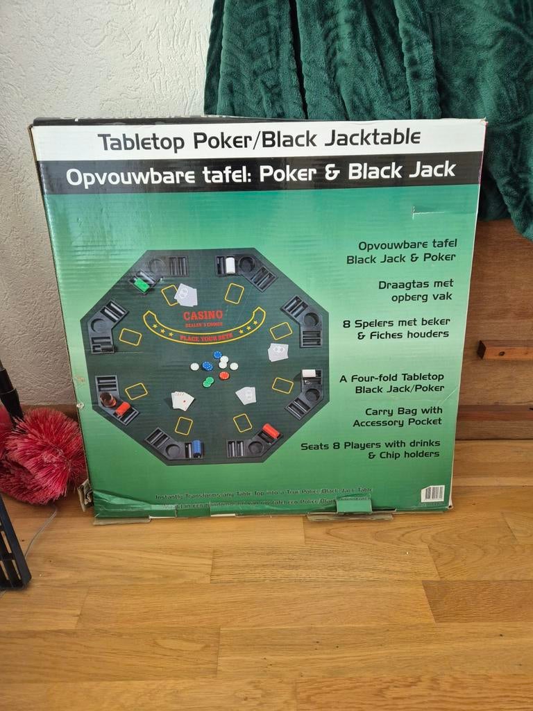 Opvouwbare pokertafel, Ophalen