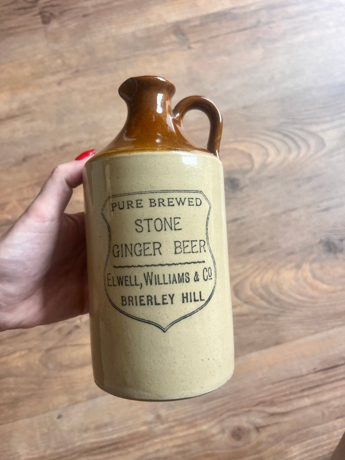 Vintage 'Pure Brewed Stone Ginger Beer' kruik, Ophalen
