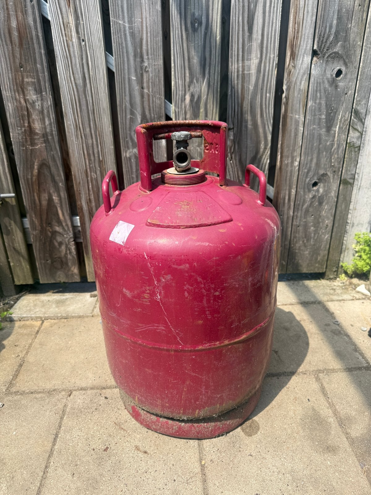Lege Dikbuik gasfles - ideaal voor houtkachel project, Ophalen, Gebruikt