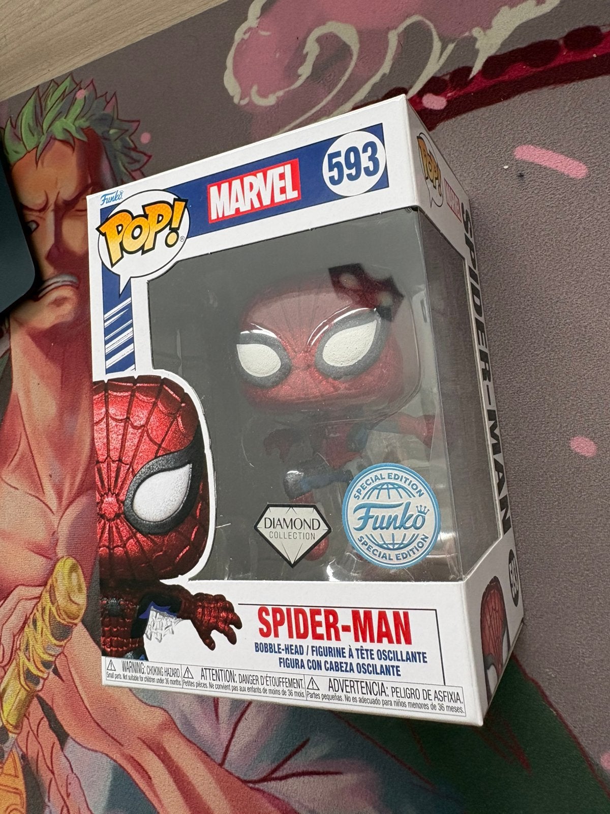 Funko Pop Spider-Man #593 Diamond Collection Special Marvel, Verzamelen, Funko Europe, Nieuw, Ophalen of Verzenden, 4th floor, 1 Queen Caroline St, London W6 9YN, Verenigd Koninkrijk