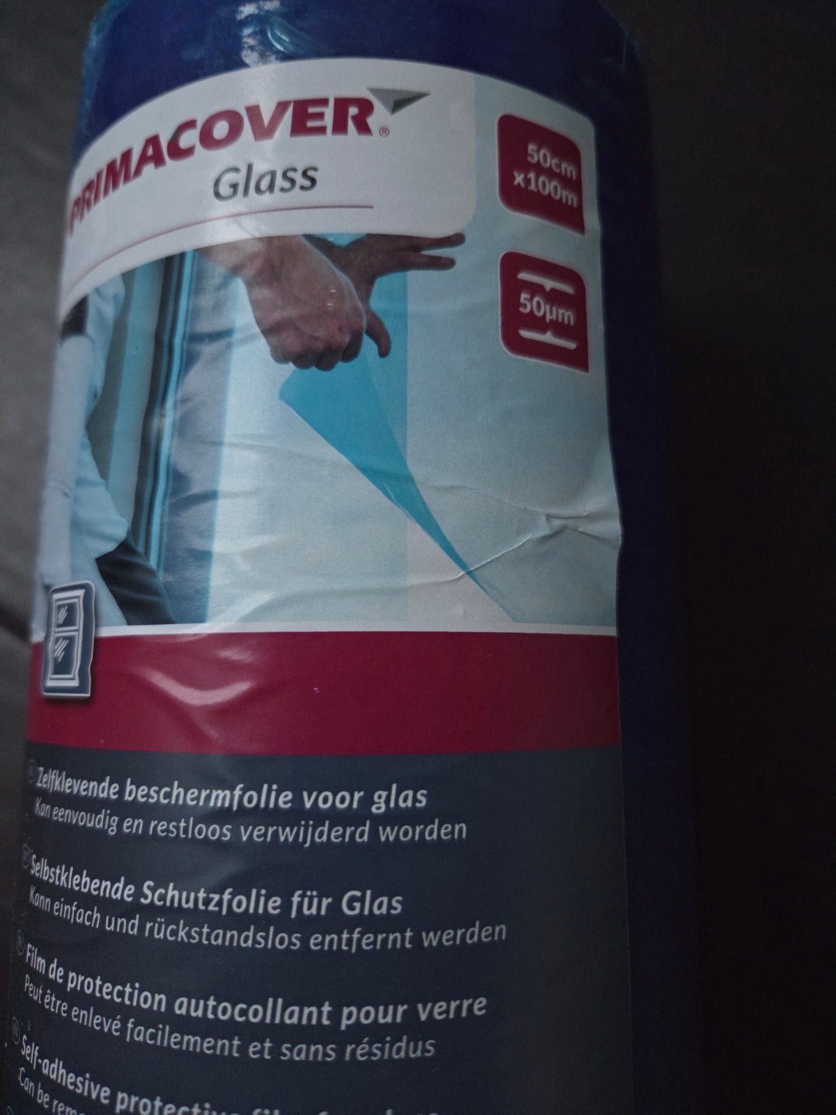 Primacover Glass Zelfklevende Beschermfolie 50cm x 100m (2x), Ophalen of Verzenden, Nieuw, 15 m² of meer, Folie