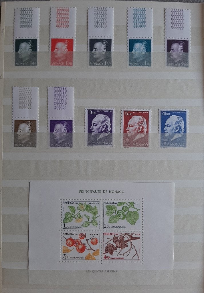 2 Kaarten Postzegels Monaco Nr. 4 Postfris, Ophalen, Monaco, Postfris