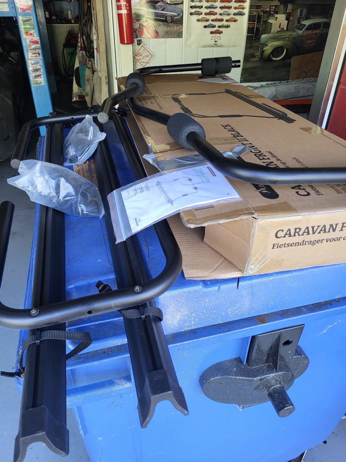 Nieuwe Fietsendrager voor op dissel - Caravan Front II Black, Ophalen of Verzenden, 2 fietsen, Nieuw, Trekhaakdrager