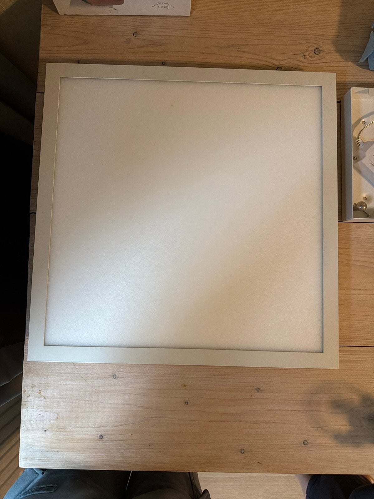 Moderne LED Plafondlamp - Wit, Vierkant, Ophalen, Gebruikt, Metaal