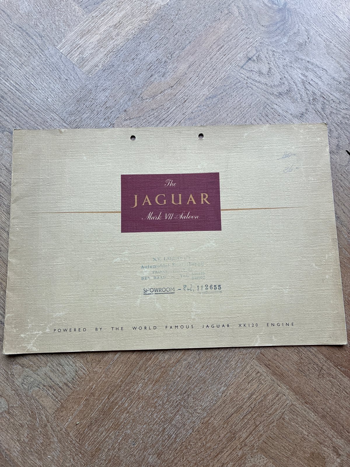 Jaguar mk VII saloon brochure, Verzenden, Zo goed als nieuw, Overige merken