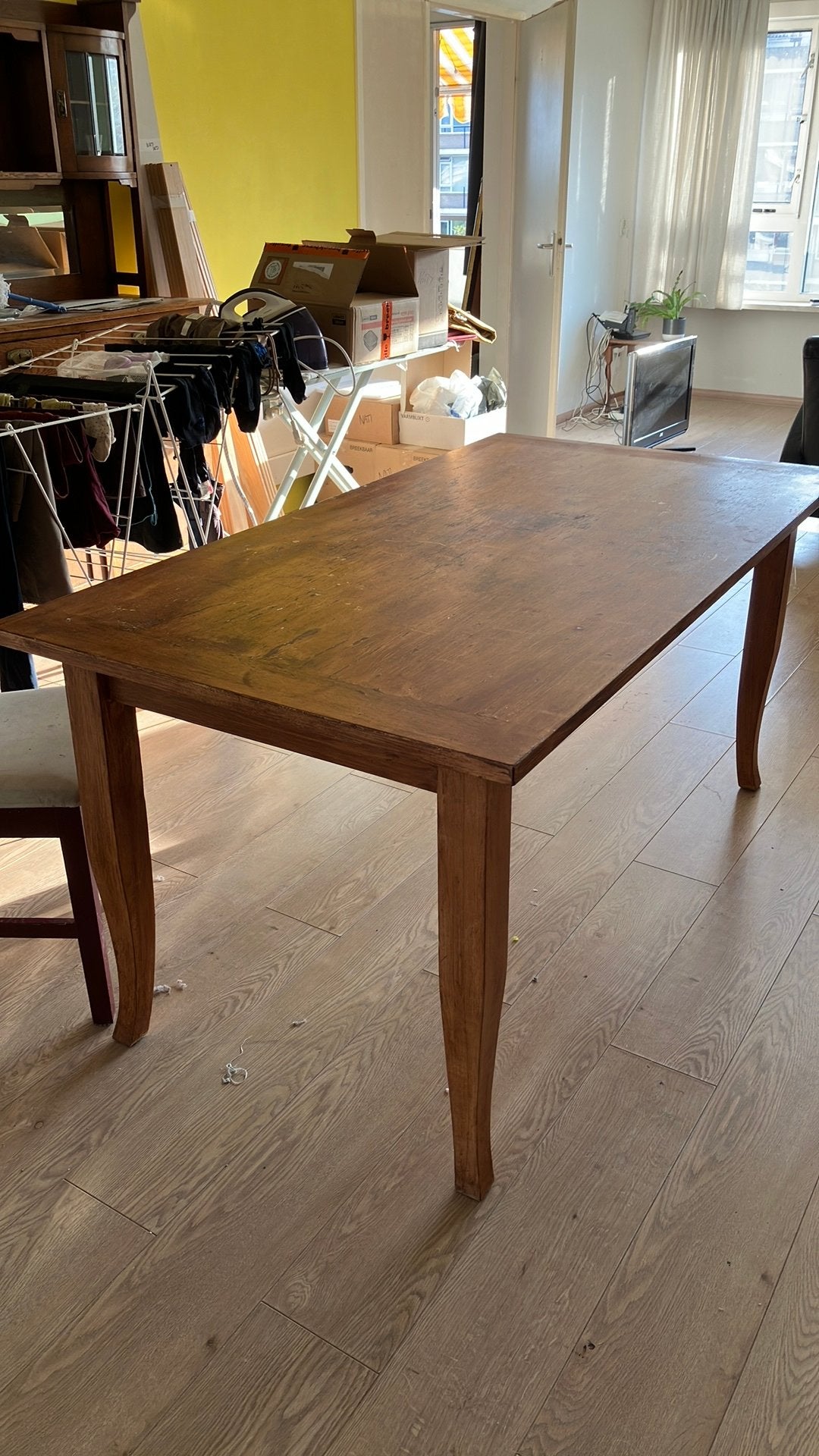 Tafel wood GRATIS, Ophalen, Zo goed als nieuw, Rechthoekig, 50 tot 100 cm
