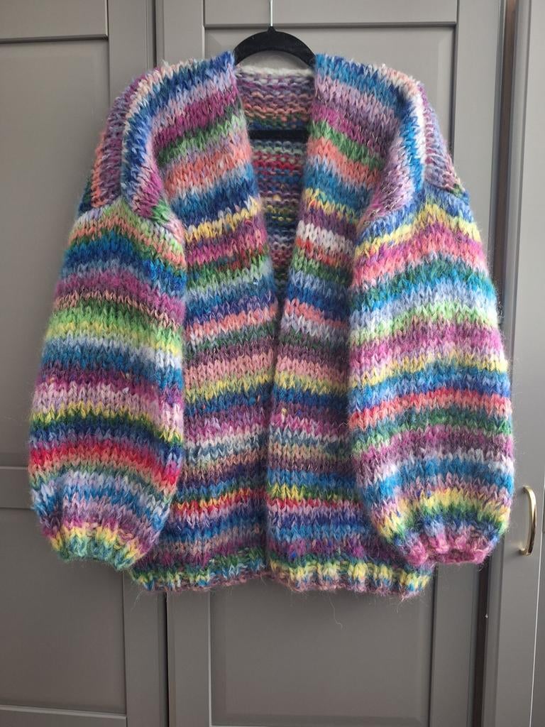 Nieuw handgemaakt mohair/merino vest, een maat, Ophalen of Verzenden, Nieuw, Maat 46/48 (XL) of groter, Overige kleuren