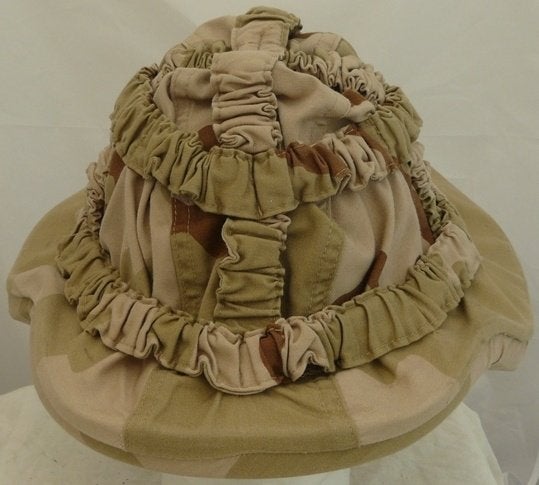 Helm Overtrek, M95, Desert Camo, maat: XL, KL, 1990s.(Nr.1), Ophalen of Verzenden, Landmacht, Nederland, Helm of Baret