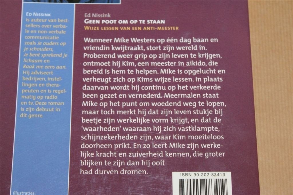 Geen Poot om op te Staan — Aikido & Levenslessen, Boeken, Ophalen of Verzenden, Gelezen, Overige onderwerpen, Achtergrond en Informatie
