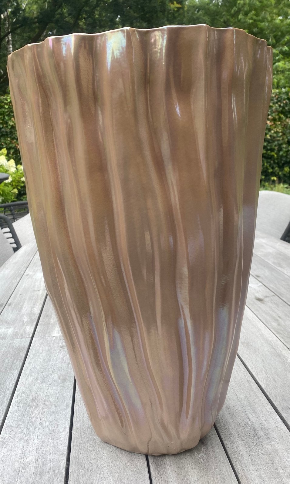 ECRI LIVING / PRACHTIGE  Grote VAAS / Nude Roze /, Ophalen, Zo goed als nieuw, Roze