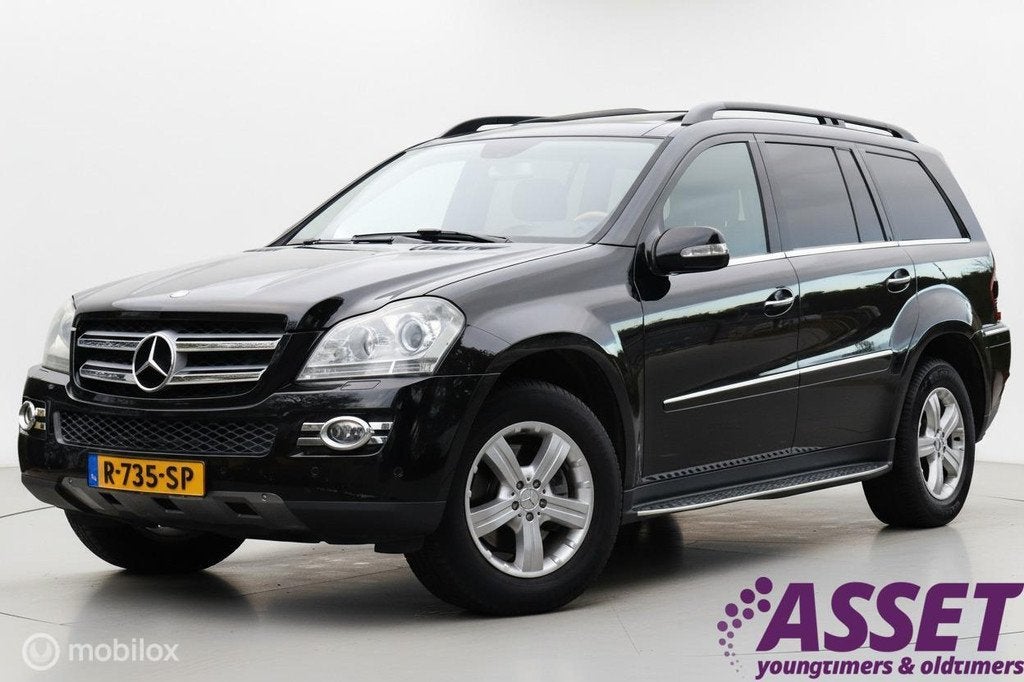 Youngtimer Mercedes GL500 V8 aut 7-zit | schuifdak | Carplay, Automaat, 5461 cc, Zwart, Bedrijf