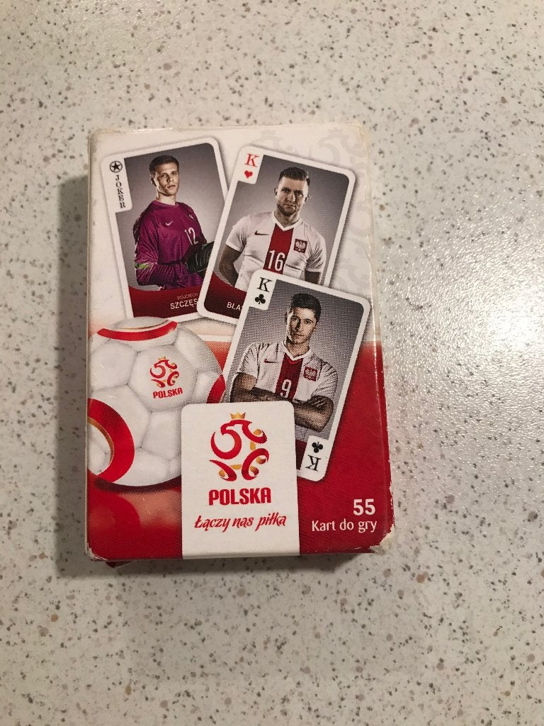 Polska Voetbal Speelkaarten - Nieuwstaat, Verzamelen, Speelkaarten, Jokers en Kwartetten, Ophalen of Verzenden, Zo goed als nieuw