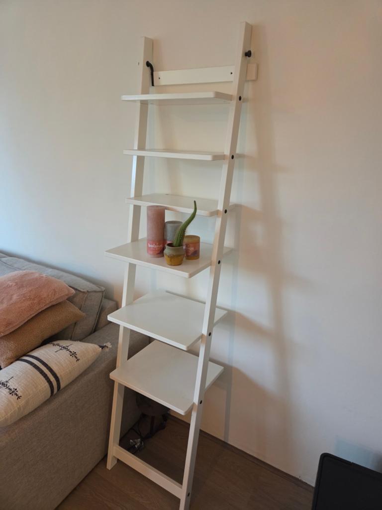 IKEA HJÄLMAREN wandrek / ladderrek wit, Huis en Inrichting, Ophalen, Gebruikt