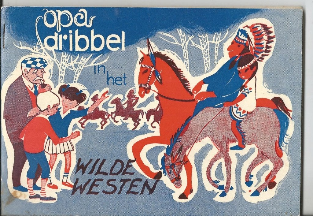 Plaatjesalbum Opa Dribbel in het Wilde Westen v.d.Meulen, Ophalen of Verzenden, Zo goed als nieuw, Wim Meuldijk, Plaatjesalbum