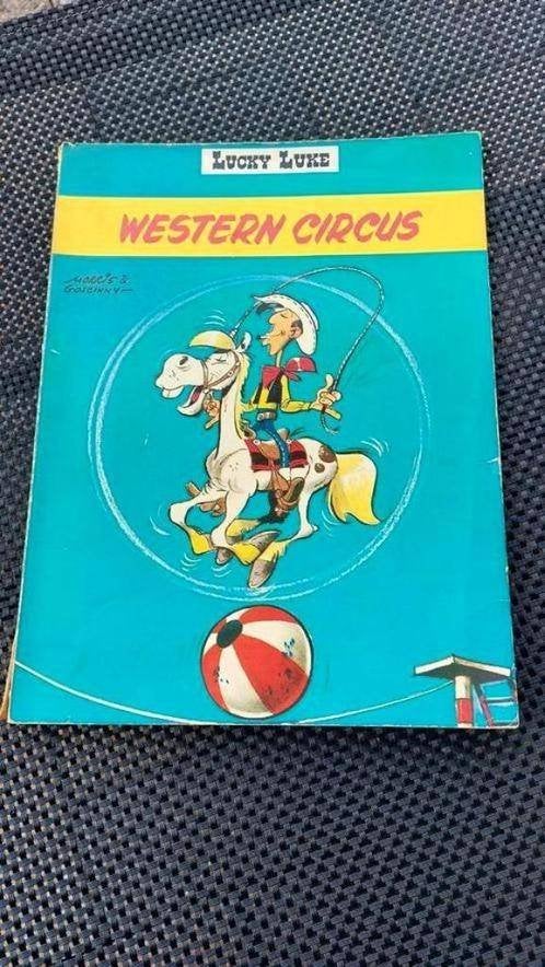 Stripboek Lucky Luke Western circus Uit 1970, Eén stripboek, Ophalen of Verzenden, Zo goed als nieuw, Morris