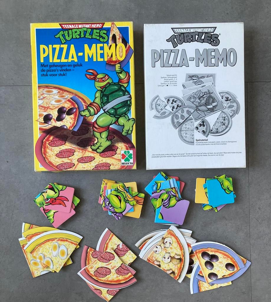 Vintage Teenage Mutant Ninja Turtles Pizza-Memo, Ophalen of Verzenden, Gebruikt
