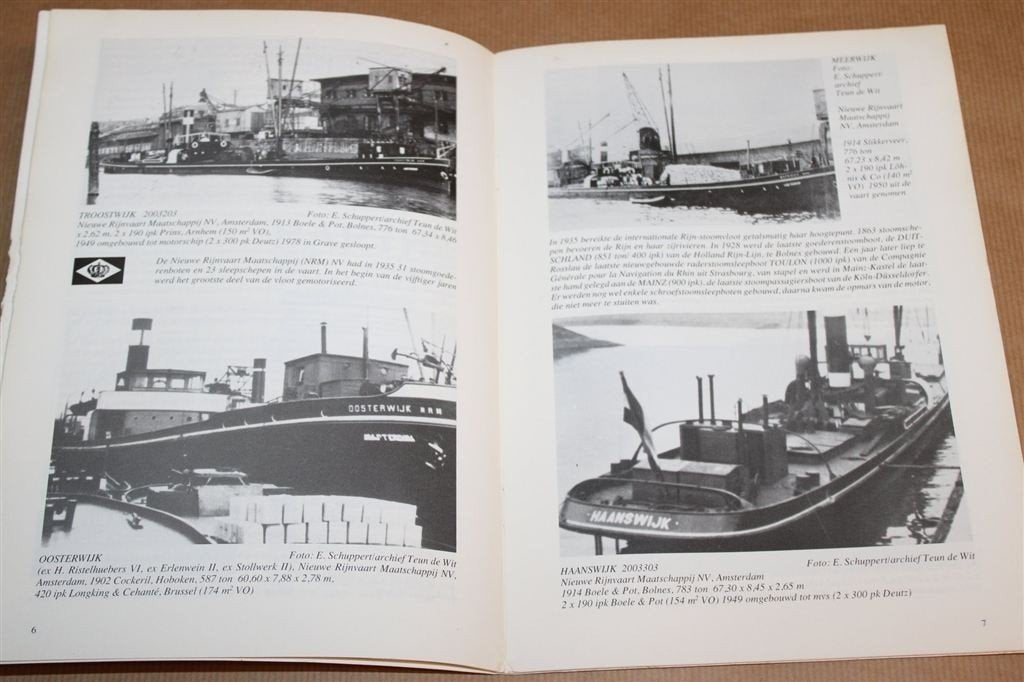 Stoomgoederenboten op de Rijn — Historie Binnenvaart, Gebruikt, -, -, Ophalen of Verzenden