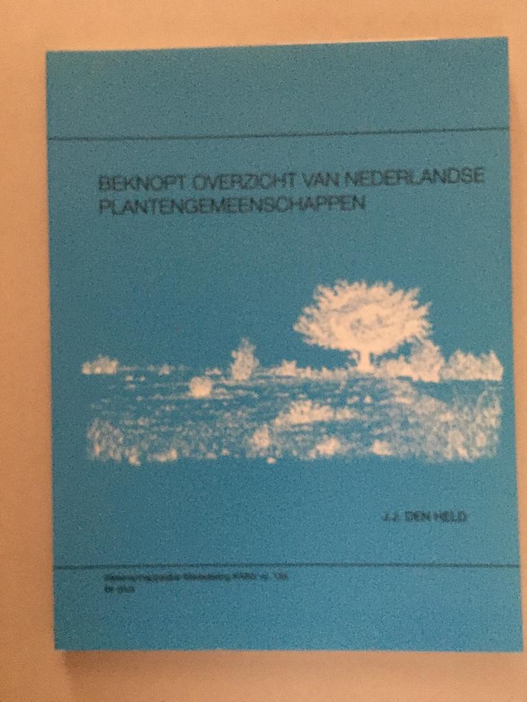 Beknopt overzicht van Nederlandse plantengemeenschappen, Boeken, Ophalen of Verzenden, Nieuw, Natuur algemeen