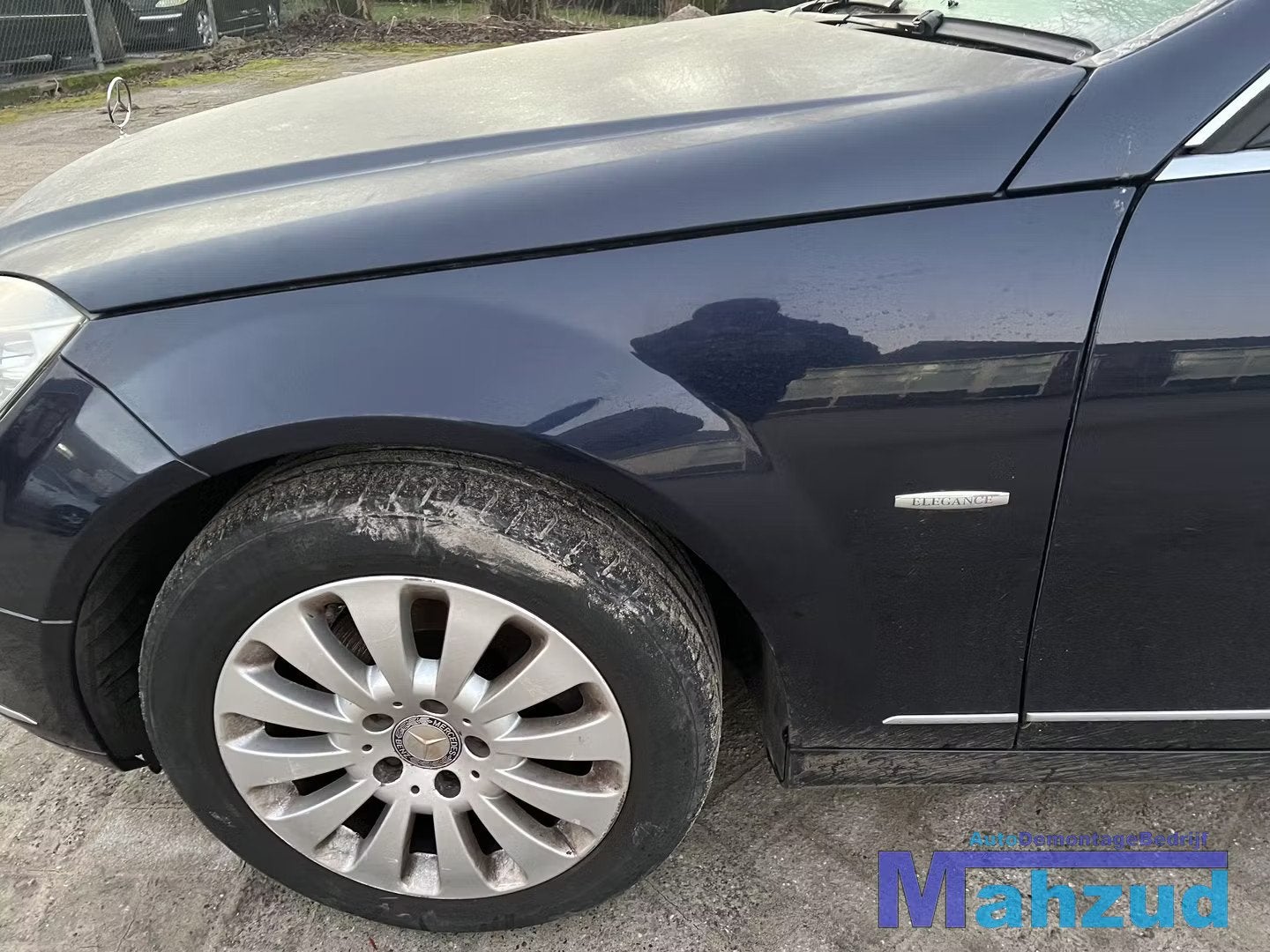 MERCEDES C KLASSE W204 Blauw C359 links voorscherm 2007-2011, Gebruikt, Mercedes-Benz AG, Mercedes-Benz, Voor