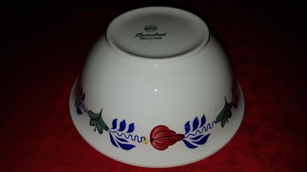Boch Boerenbont handpainted schaal 25 cm doorsnede, Ophalen of Verzenden
