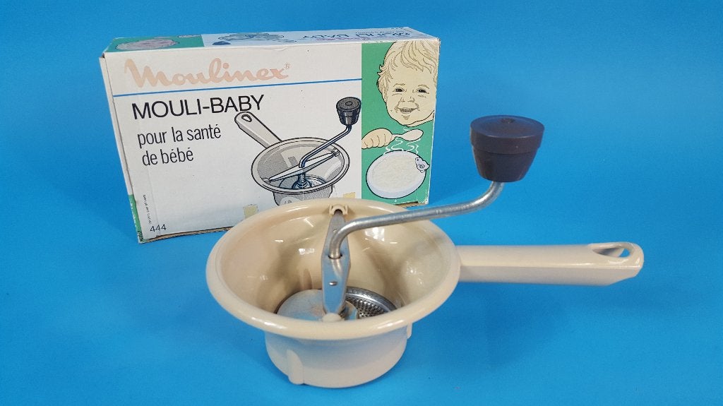 Vintage Mouli-baby Moulinex pureerder, originele doos. 7C11, Tweedehands verkoop, Tweedehands verkoop, Gebruikt, Ophalen of Verzenden