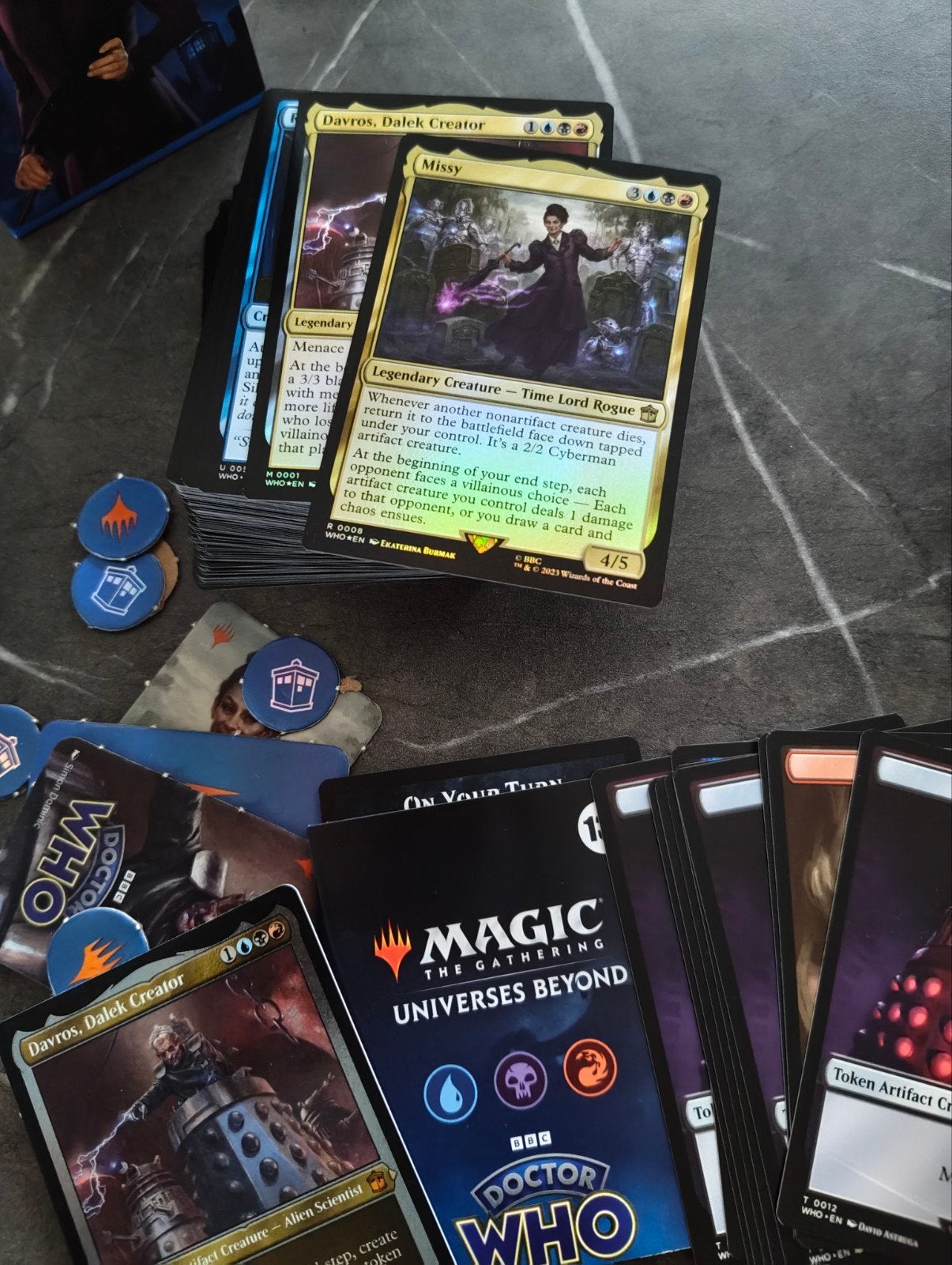 MTG Doctor Who Masters of Evil Commander Deck, Ophalen of Verzenden, Zo goed als nieuw, Speeldeck, Foil