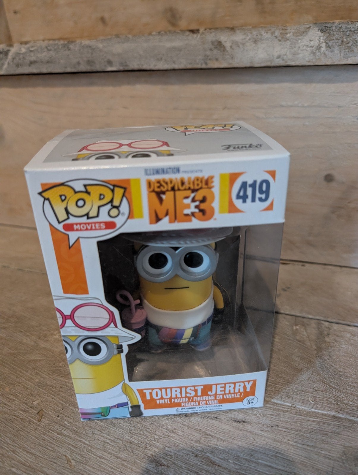 Funko Pop! Minions Tourist Jerry #419 Despicable Me 3, Ophalen of Verzenden, Zo goed als nieuw