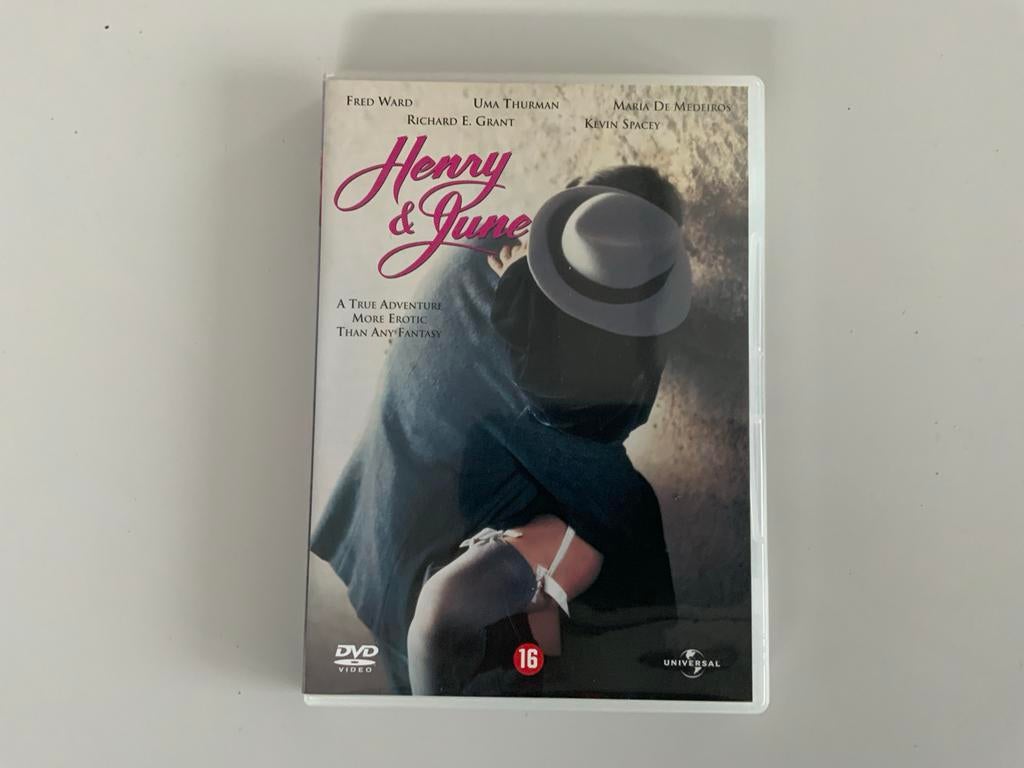 DVD Henry & June - Waargebeurd drama, Vanaf 16 jaar, Ophalen of Verzenden, Zo goed als nieuw, Waargebeurd drama