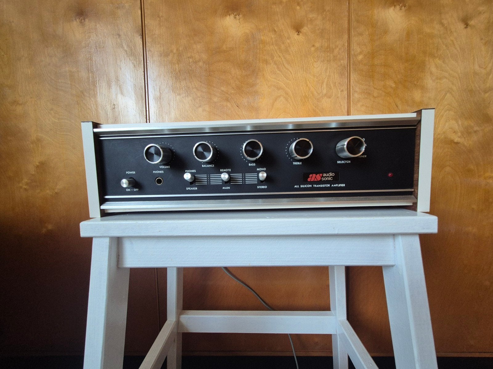 Vintage Audio Sonic AS-1000 Transistor Versterker, Overige merken, Gebruikt, Ophalen of Verzenden, Minder dan 60 watt