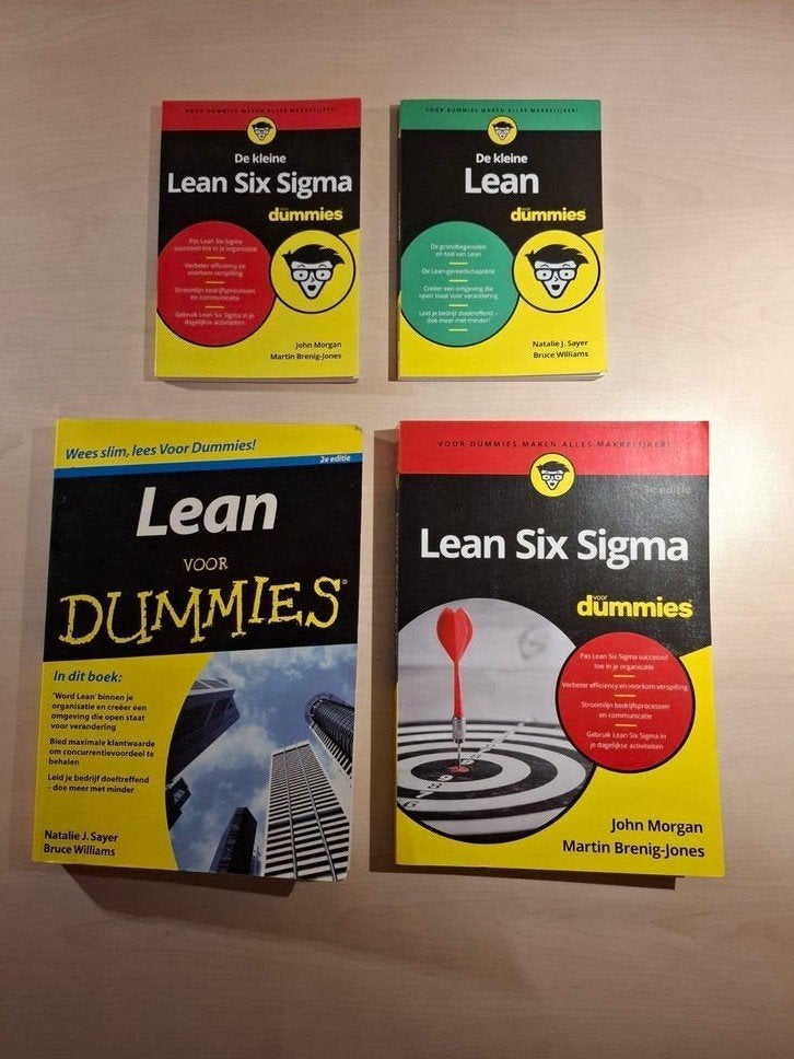 4x Lean & Lean Six Sigma voor Dummies Boekenpakket, Boeken, Ophalen of Verzenden