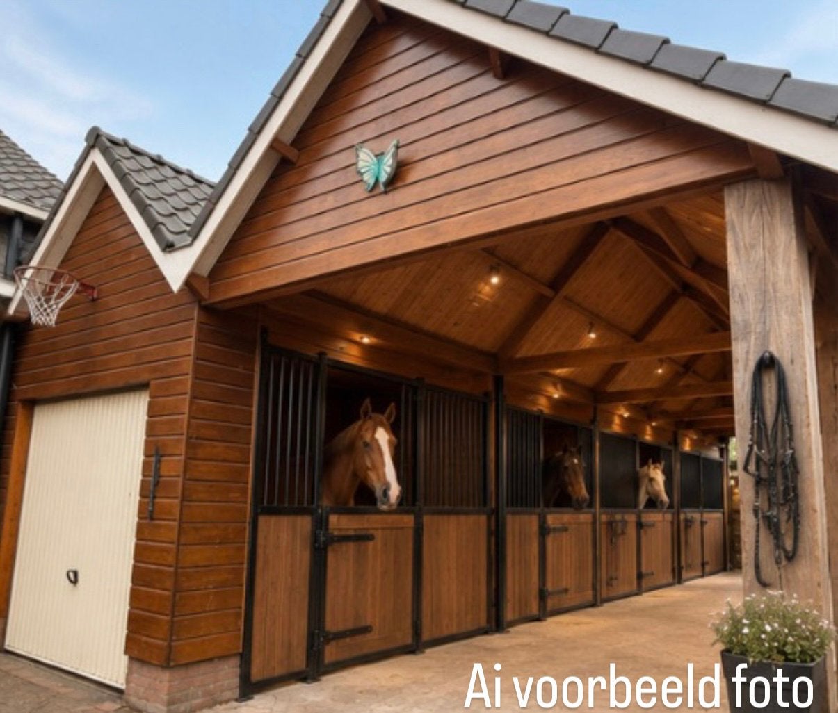 Ruime geïsoleerde kapschuur|overkapping|paardenstal|tuinhuis, Ophalen