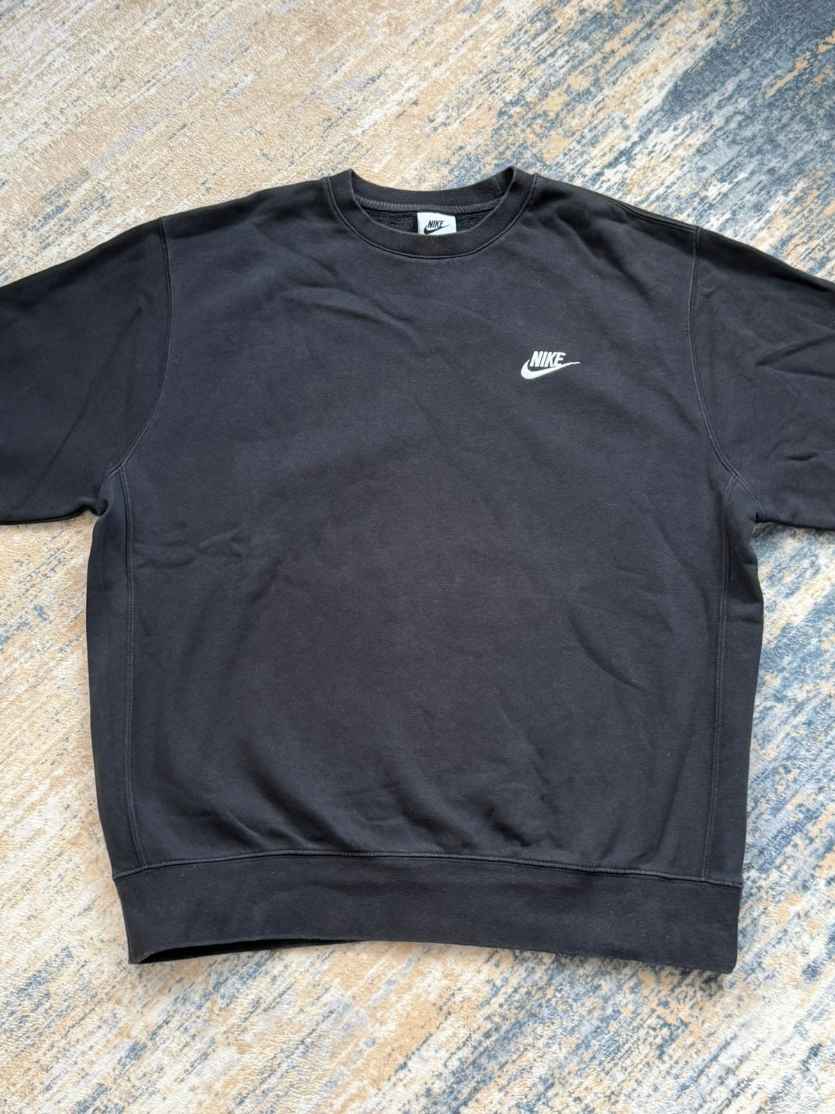 Nike Center Swoosh Oversized Sweatshirt, Ophalen of Verzenden, Zo goed als nieuw, Maat 48/50 (M), Zwart