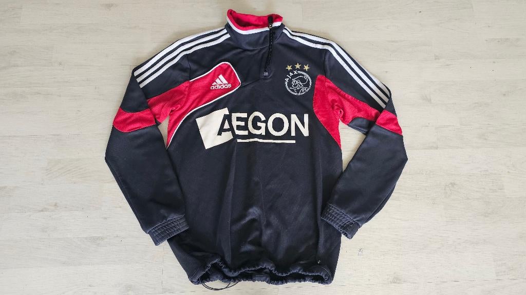 Ajax Training Sweater! Seizoen 12/13! Sponsor! Mt S/M!, Ophalen of Verzenden, Zo goed als nieuw, Rood, Voetbal