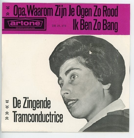 Single van de Zingende Tramconductrice uit 1963, Gebruikt, 7 inch, Ophalen of Verzenden, Levenslied of Smartlap