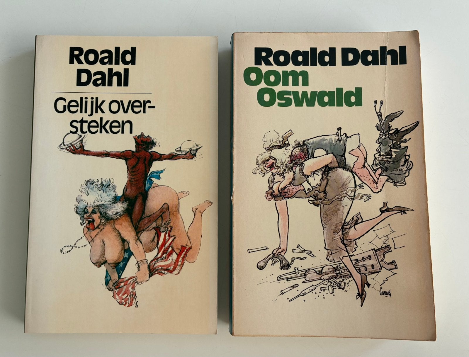 Set Roald Dahl: Gelijk Oversteken & Oom Oswald (2 boeken), Ophalen of Verzenden, Gelezen, Nederland