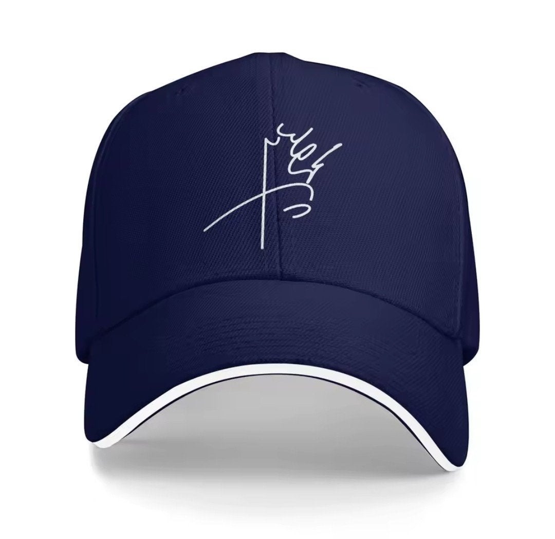 Pahlavi Handtekening Pet - Donkerblauw, Onbekend, Nieuw, Pet, One size fits all