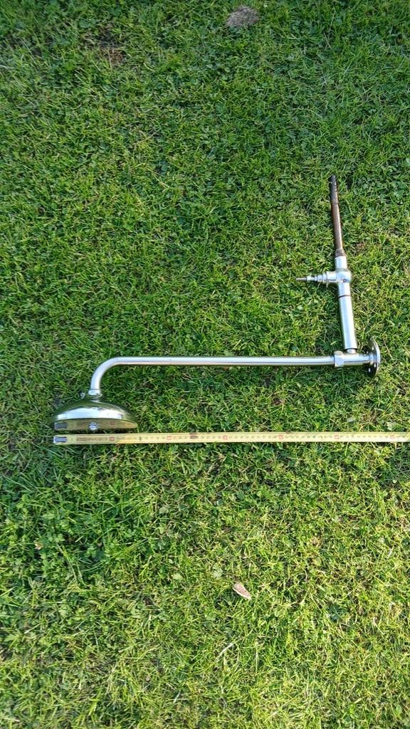 Vintage regendouche - Echt oud en uniek douche kop, Doe-het-zelf en Verbouw, Sanitair, Ophalen of Verzenden, Gebruikt, Chroom