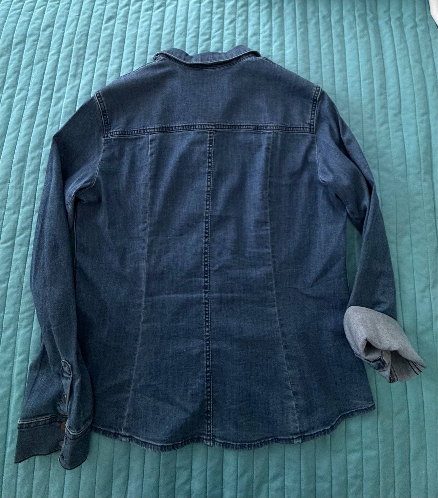 EDC spijkerblouse / jasje maat L, Ophalen of Verzenden, Zo goed als nieuw, Maat 38/40 (M), Blauw