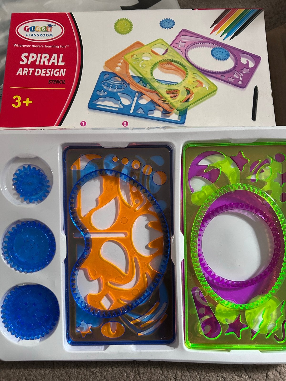First Classroom Spiraal sjabloon Tekenset Creatief Speelgoed, Hobby en Vrije tijd, Tekenen, Ophalen of Verzenden, Nieuw, Overige typen